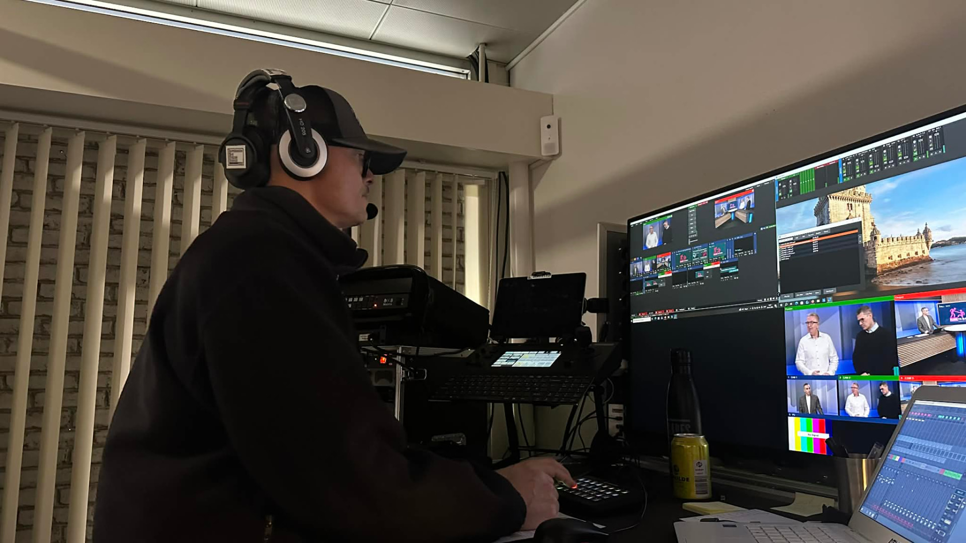 Billedmixer og optagelse fra Wecademys studie