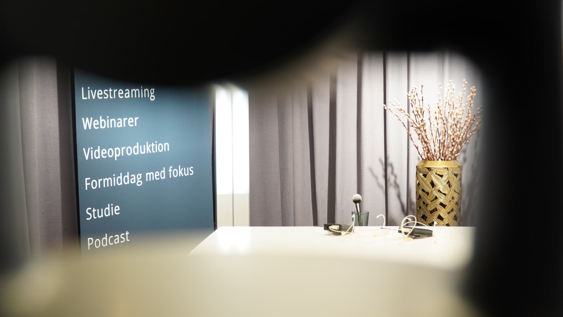Wecademys studie med plads til livestreaming, webinarer og videoproduktion