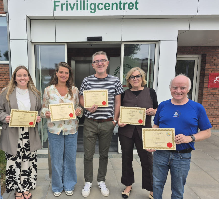 Anne-Mette Rønholt lige efter sin mentorcertificering gennem Talentspejderne